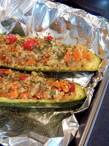 Stuffed Zucchini - after