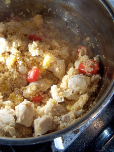 One Pot Chicken with Mango and Couscous - after