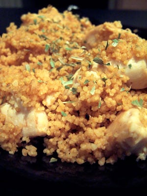 Super Quick Orange Chicken with Couscous
