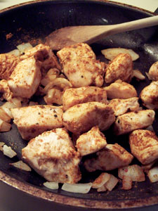Curried Chicken with Peas - step 1
