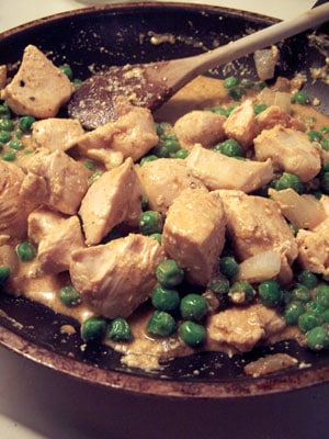 Curried Chicken with Peas - step 2