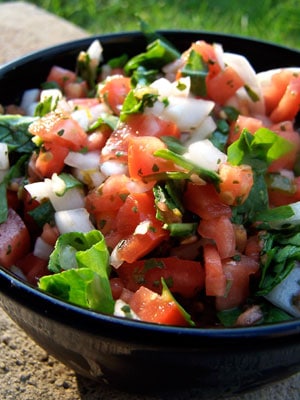 Tomato Spinach Salsa
