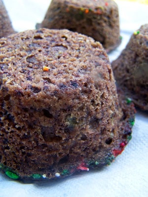 Upside Down Blueberry Sprinkle Cakes