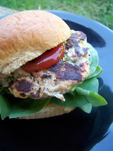 salmon cake sandwich