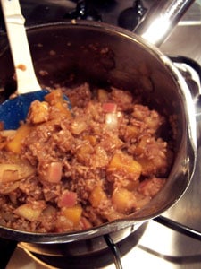 bulgur for the Bulgur Stuffed Pork with Butternut Squash & Apples after
