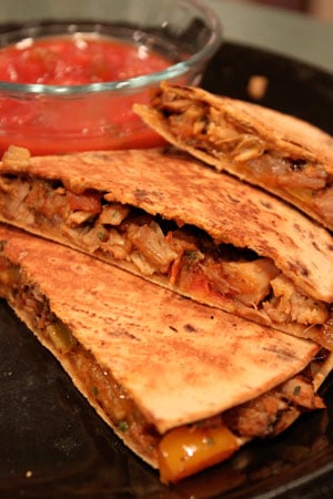 Leftover Turkey Quesadillas Panini Thing