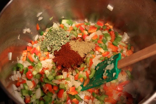 Santa Fe Chicken (well, Turkey) Soup - step 1
