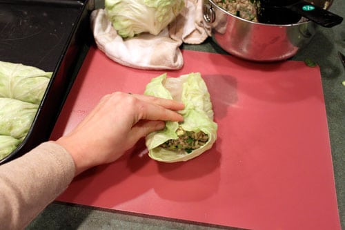 Stuffed Cabbage AKA Pigs in a Blanket - step 3