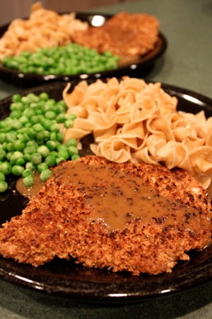 Pork and Bran Flake Schnitzel 