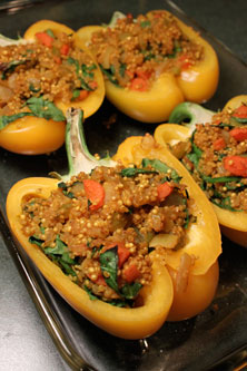 Curried Quinoa Stuffed Peppers - take 2