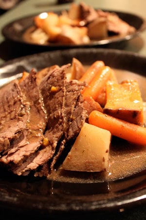 Slow Cooked Top Sirloin with Rosemary and Thyme