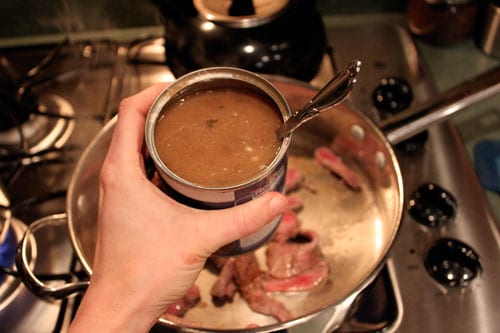 Beef with Mushrooms, Pantry Style - soup