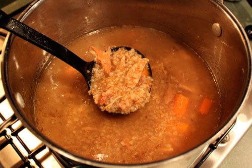 Overnight Chicken Broth Turned Bulgur Soup 7