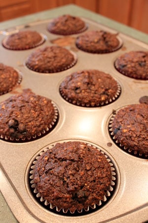 Double Chocolate BlueBran Muffins 3
