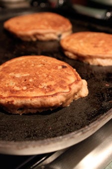 Simple Homemade Blueberry Banana Pancakes - after
