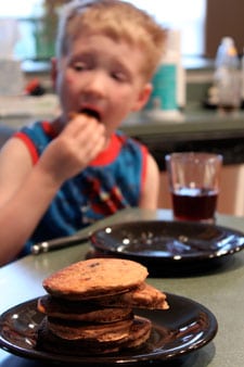 Simple Homemade Blueberry Banana Pancakes - breakfast