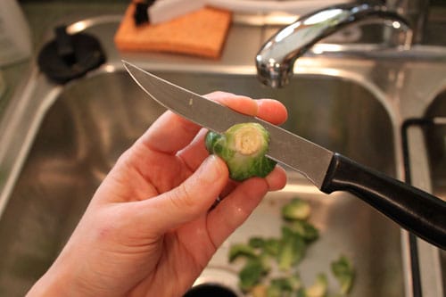 Simply Roasted Brussels Sprouts - step 2