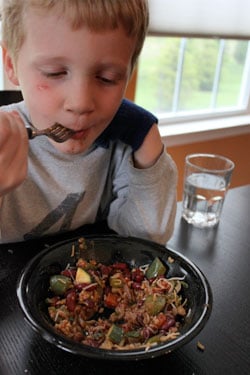 15 Minute Red Beans and Rice - bowl