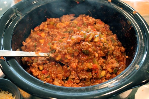 Veg-ed Out Manwich (Sloppy Joes) before party