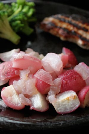Vidalia Roasted Radishes