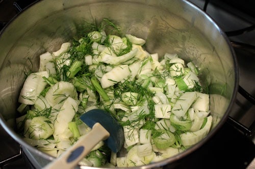 Fennel and Spinach Soup - step 1