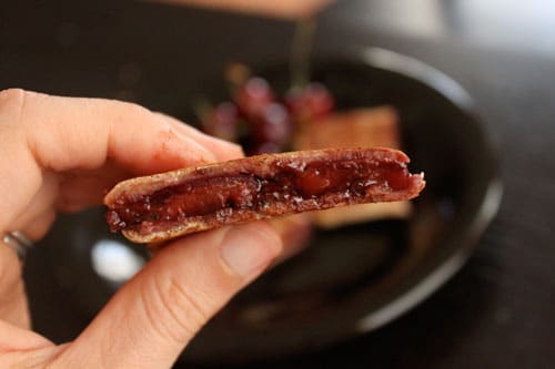 Grilled Chocolate and Cherries - the bite