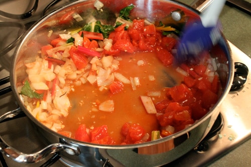 Whole Wheat Pasta with Rainbow Chard and White Beans - step 3