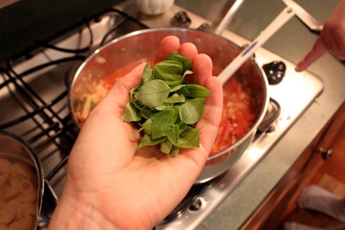 Whole Wheat Pasta with Rainbow Chard and White Beans - step 4