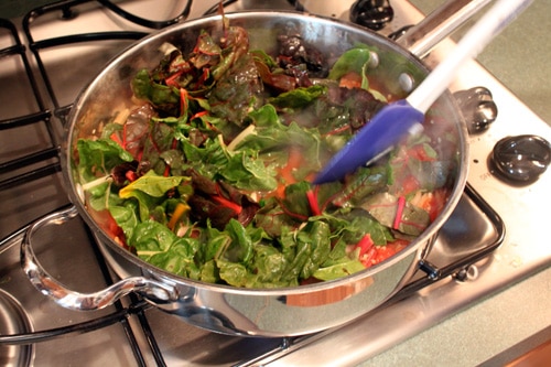 Whole Wheat Pasta with Rainbow Chard and White Beans - step 5