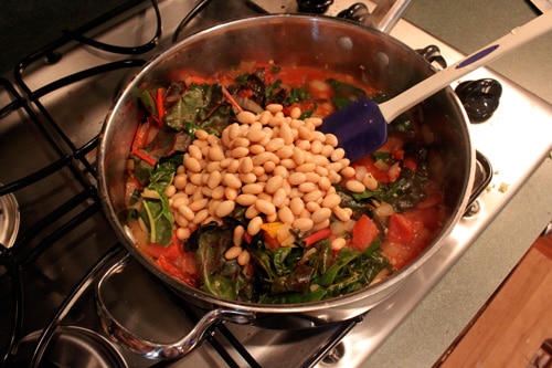 Whole Wheat Pasta with Rainbow Chard and White Beans - step 7