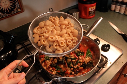 Whole Wheat Pasta with Rainbow Chard and White Beans - step 9