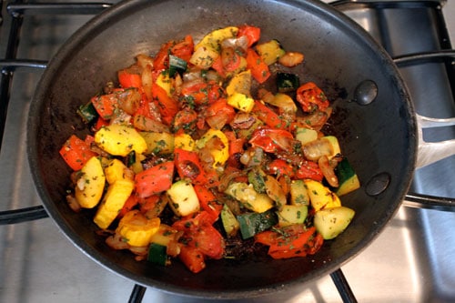 Skillet Veggie and Feta Tacos - step 5