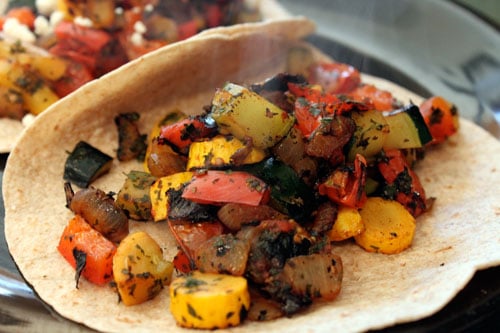 Skillet Veggie and Feta Tacos - step 6