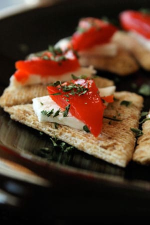 Feta-a-fied Cheese and Crackers