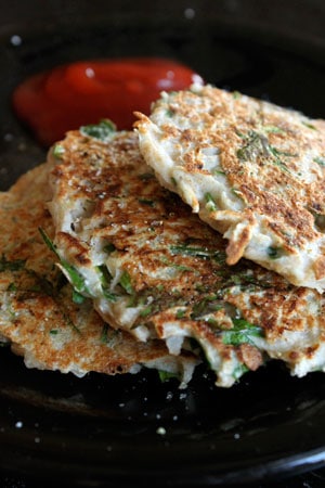 Turnip Parsley Cakes