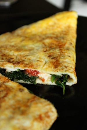 Feta Spinach Omelet