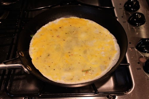 Feta Spinach Omelet - step 1