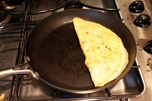 Feta Spinach Omelet - step 1