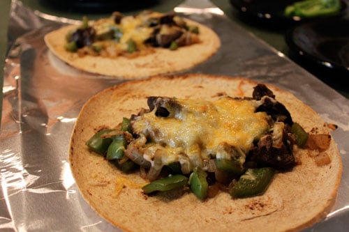 Cheesesteak Wraps Out of the oven