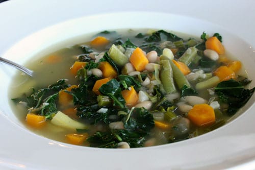 Fresh From the Farm Vegetable Soup with Leeks and Kale 2