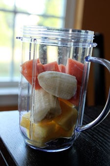 Green Tea and Passion Fruit Smoothie - ingredients