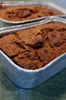 Mini Banana Bread Loaves - after