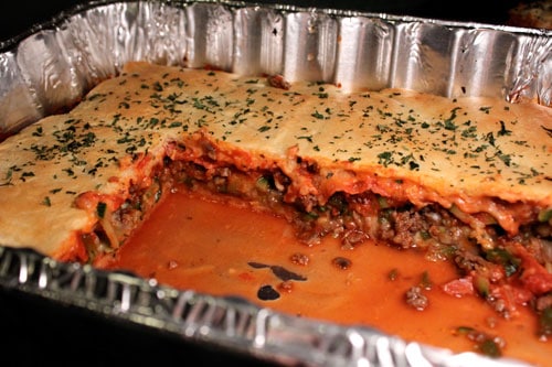 Deep Dish Crescent Pizza Casserole - leftovers