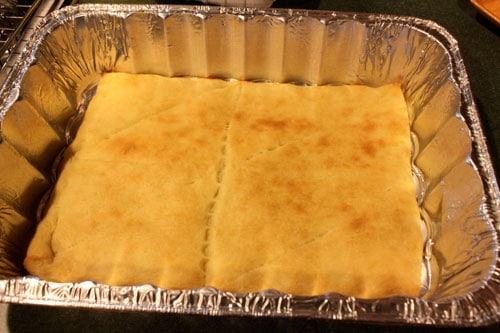 Deep Dish Crescent Pizza Casserole - bottom layer