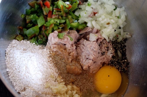 Simple Tuna Burgers - ingredients