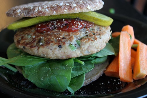 Simple Tuna Burgers - my burger!