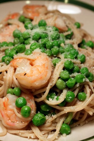 Shrimp and Pea Pasta Shrimp and Pea Pasta