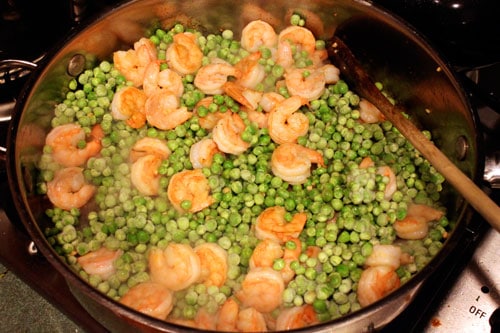 Shrimp and Pea Pasta - step 1