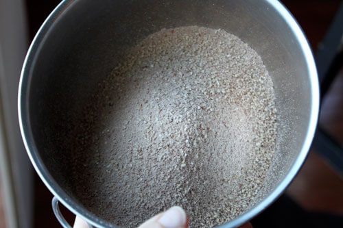 chocolate almond mixture