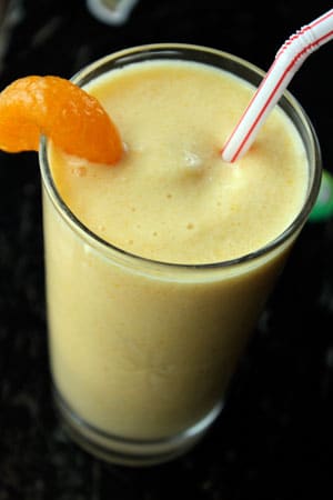 Orange Creamsicle Smoothie - close up